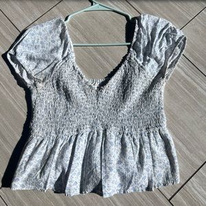 Hollister Dainty Baby Blue blouse